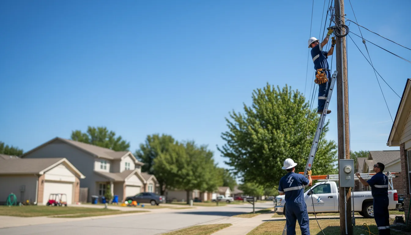 Residential electrician providing installation services in Huxley, IA